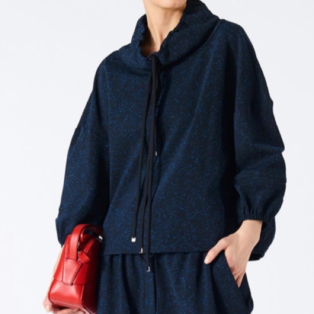 Tibi Eclipse Piqué Pullover Anorak